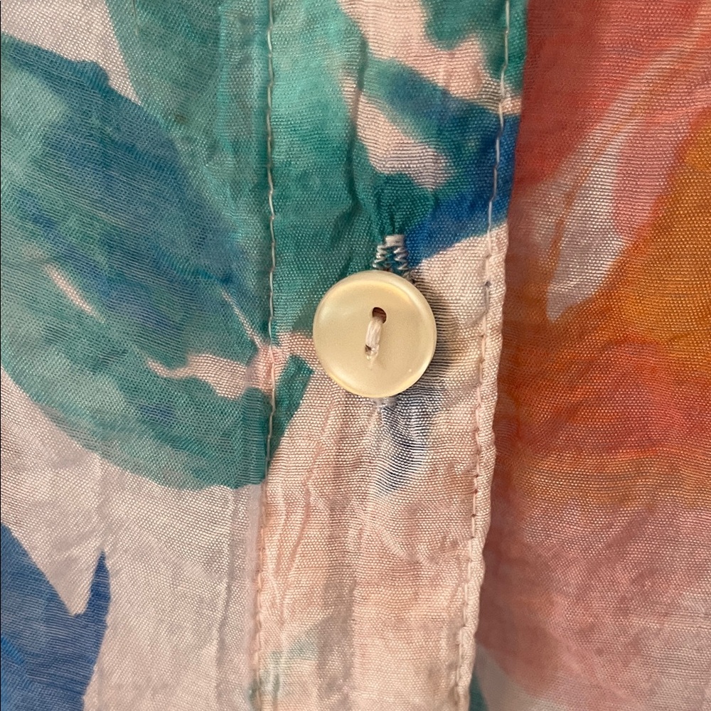 Ruby Rd. Beautiful Floral Button Down Blouse - image 3